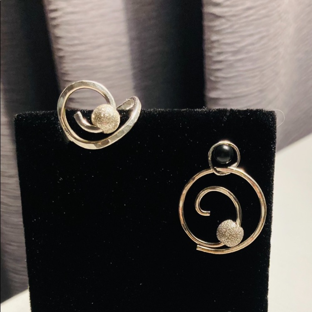 BMG -Hand crafted ring and pendant SS ~ 925. Sz 6
